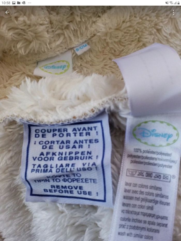 Combinaison a capuche avec zip intérieur fourré pour bébé 9/12 mois - photo numéro 5