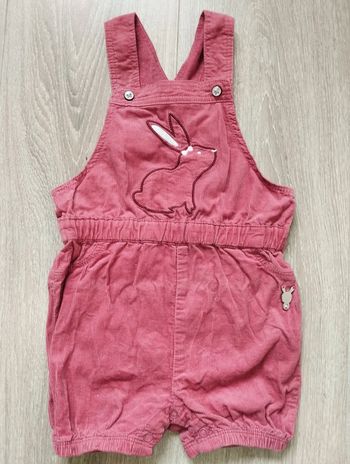 Combishort mignonne Creeks lapin velours rose automne 18 mois