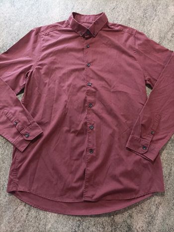 Chemise bordeaux taille L/41-42 in extenso