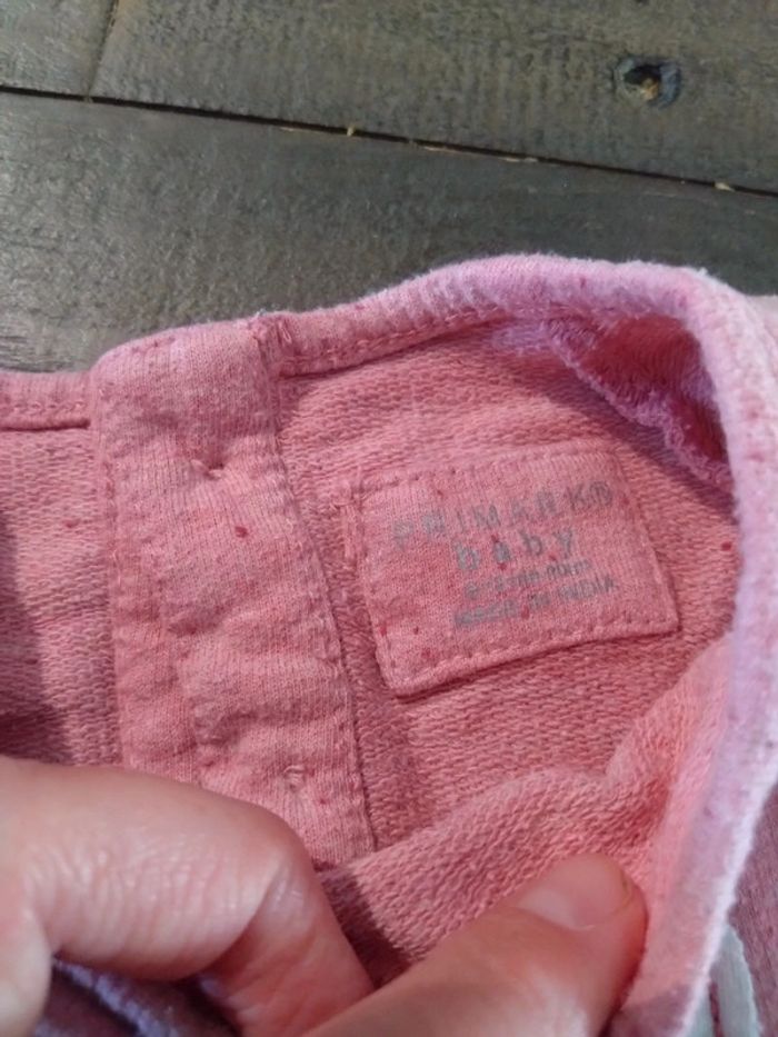 Ensemble jogging pantalon et pull léger sweat Primark t 12 mois - photo numéro 3