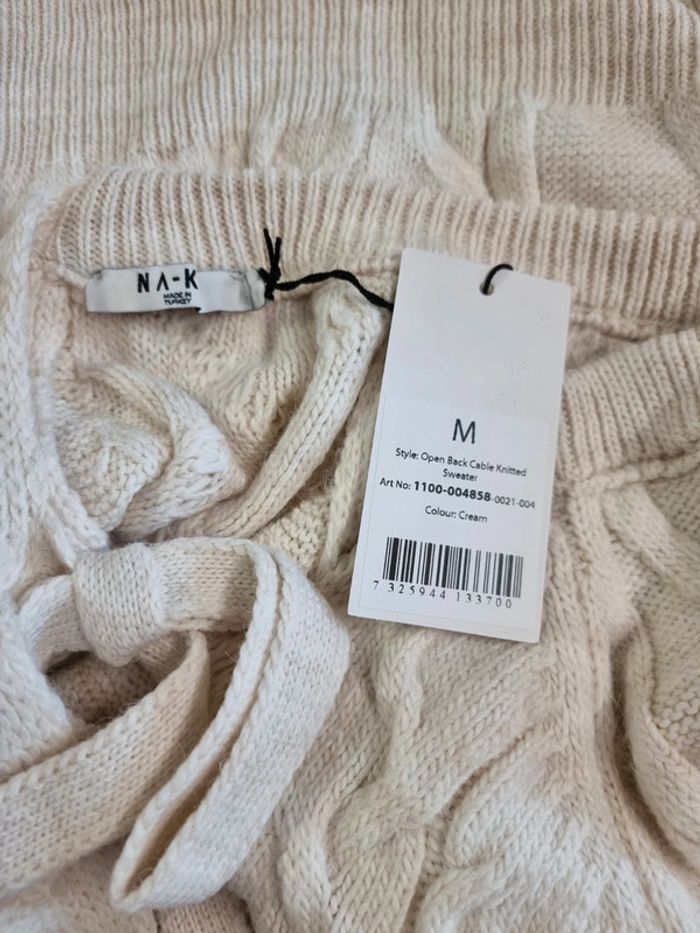 NA-KD Pull en tricot à dos ouvert * taille M * - photo numéro 10