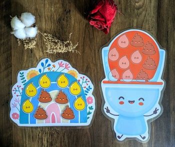 Tableau propreté enfant – Routine WC ludique – motifs arc-en-ciel