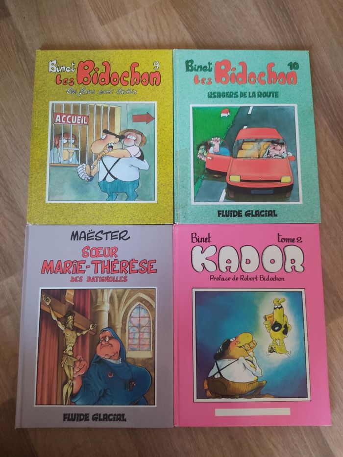 Lot 4 BD Les Bidochons