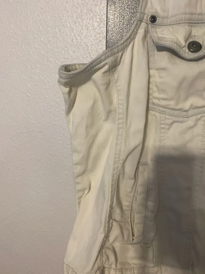 veste en jean sans manche blanc cassé 48 M&S mode - photo numéro 2