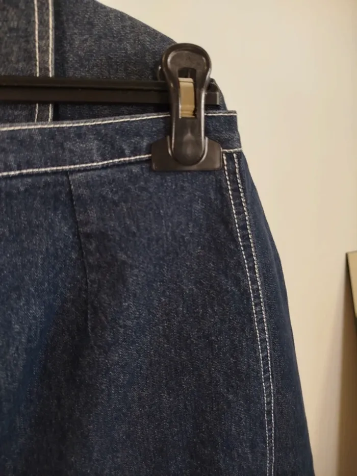 Ensemble en jean Femme - pantacourt +veste Fait main - Taille 36 estimée - A612 - photo numéro 8