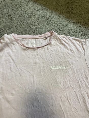 T shirt homme rose pull and bear