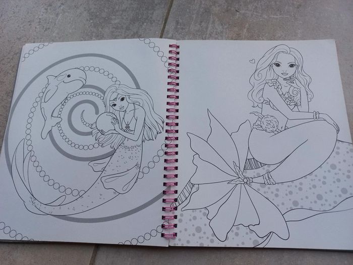 Livre de coloriage Fantasy modal mermaid - photo numéro 3