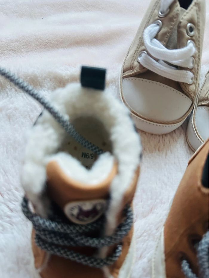 Lot chaussures garçon 6/9 mois - photo numéro 4