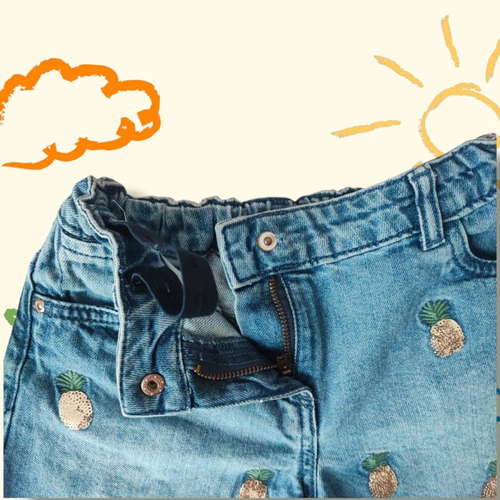 Très beau short jean avec sequins - photo numéro 3