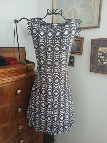 Robe courté d'été dos nu Ethnique Chic