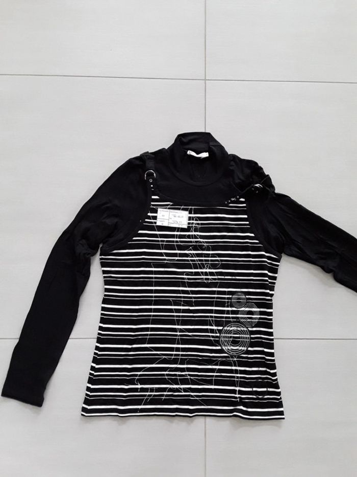 Tee shirt col manches longues