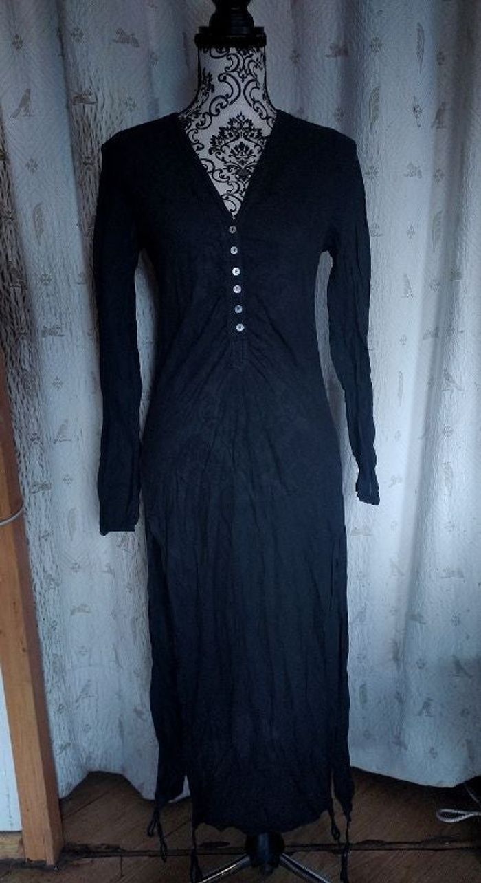 Robe en coton léger noir Taille M