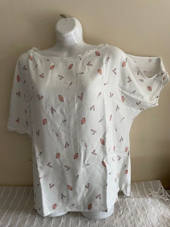 Tee shirt m courtes  blanc motifs  S.OLIVER