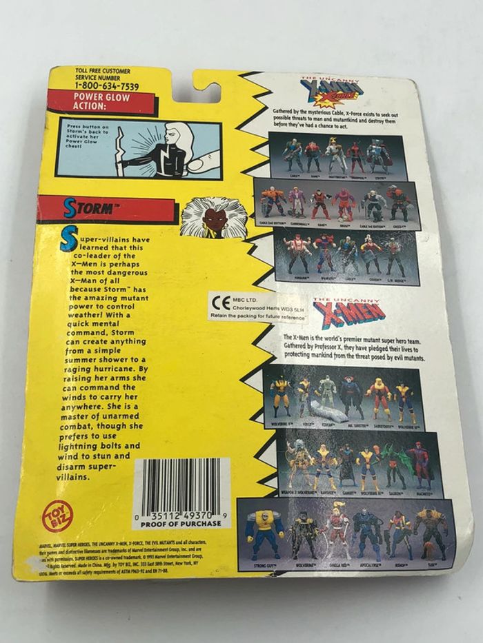 Figurine Marvel Comics X-Men Storm Toy Biz 1993 neuf - photo numéro 8