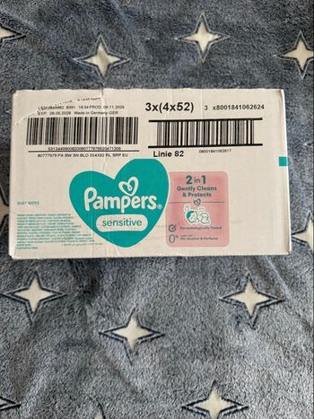 Lingettes Pampers Sensitive