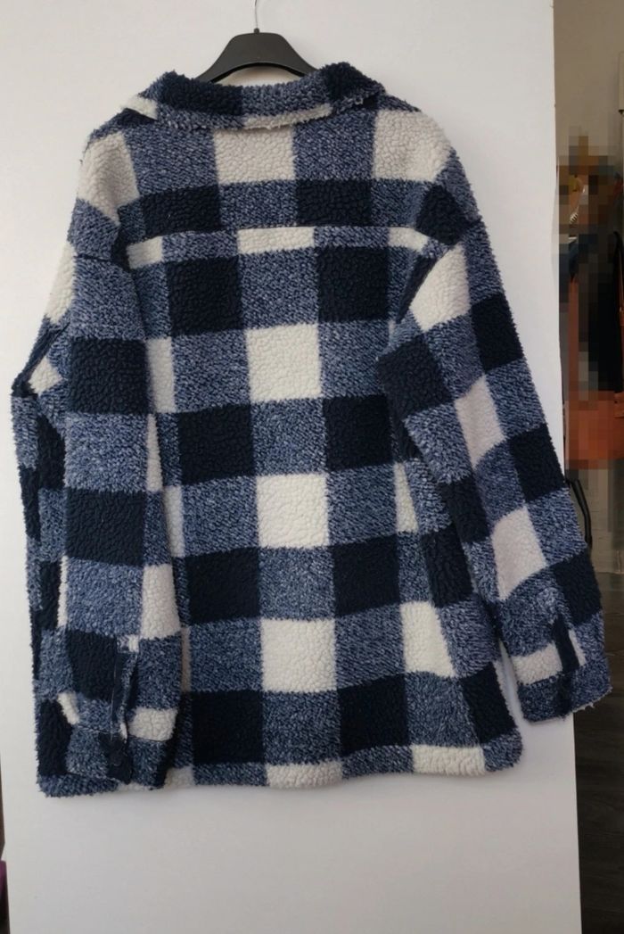 Veste à carreaux bleu marine et blanc Tape à l'oeil Tweens taille XS  14 ans - photo numéro 2