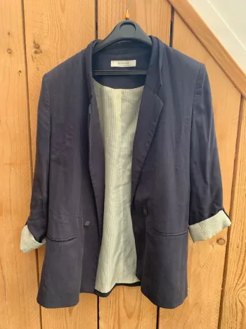 Blazer bleu marine vieilli