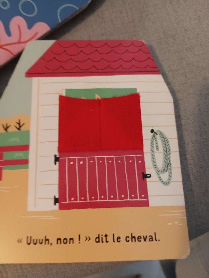 6 livres bébé avec volets en feutrine de la collection cache cache - photo numéro 5