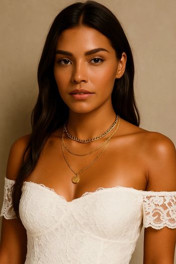 Collier doré à plusieurs chaînes ZARA - neuf