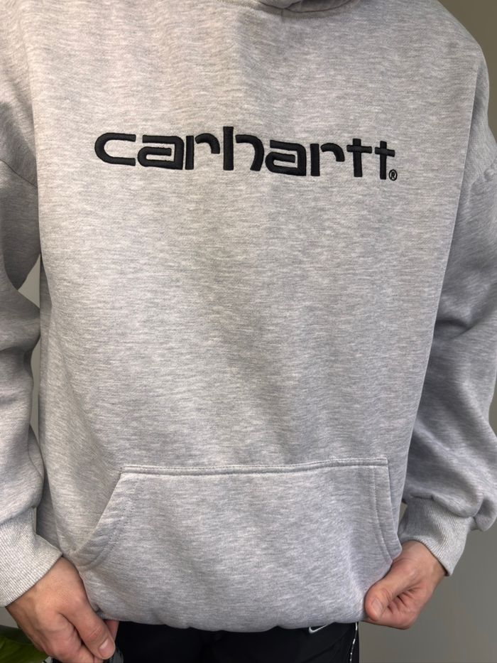 Sweat à Capuche Carhartt Noir et gris neuf sans étiquette - photo numéro 2