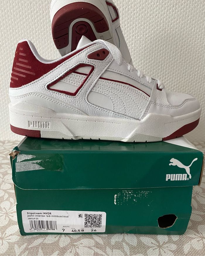 Sneakers Slipstream invdr Puma - Blanc & Rouge - Pointure 40,5 or 8 US - photo numéro 7