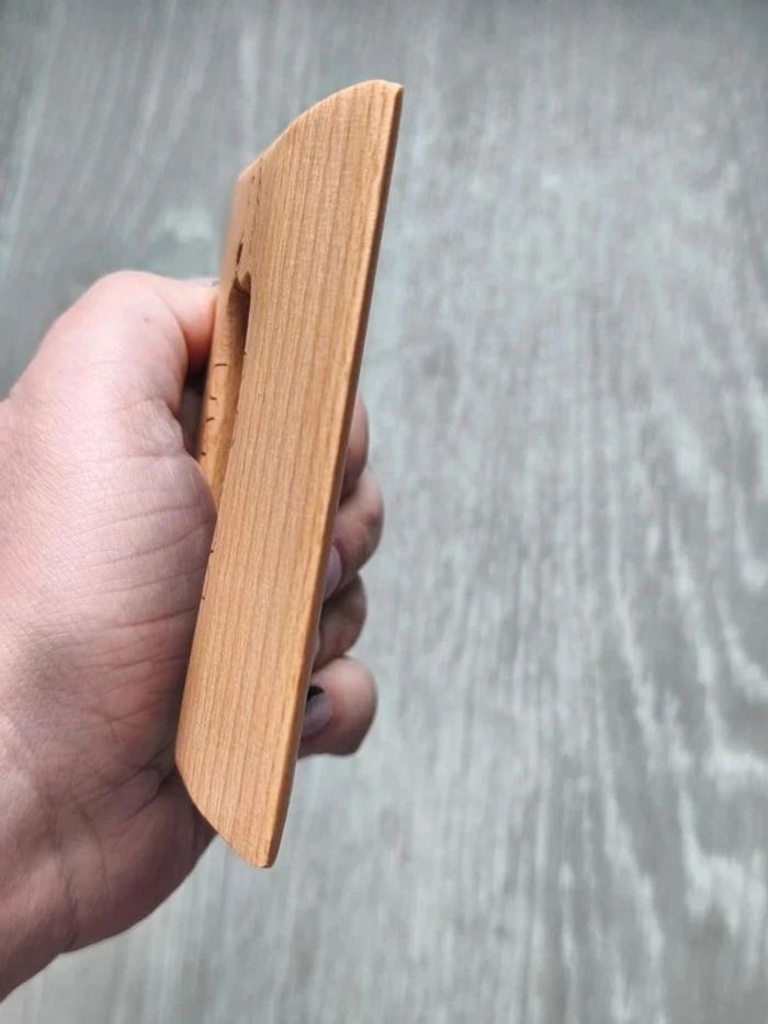 Couteau de paume en bois foncé pour enfant neuf - photo numéro 3