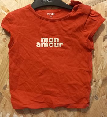 Tee-Shirt Fille Taille 9 mois