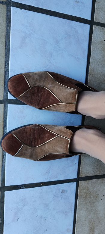 Moccasins fantaisies femme entièrement cuir