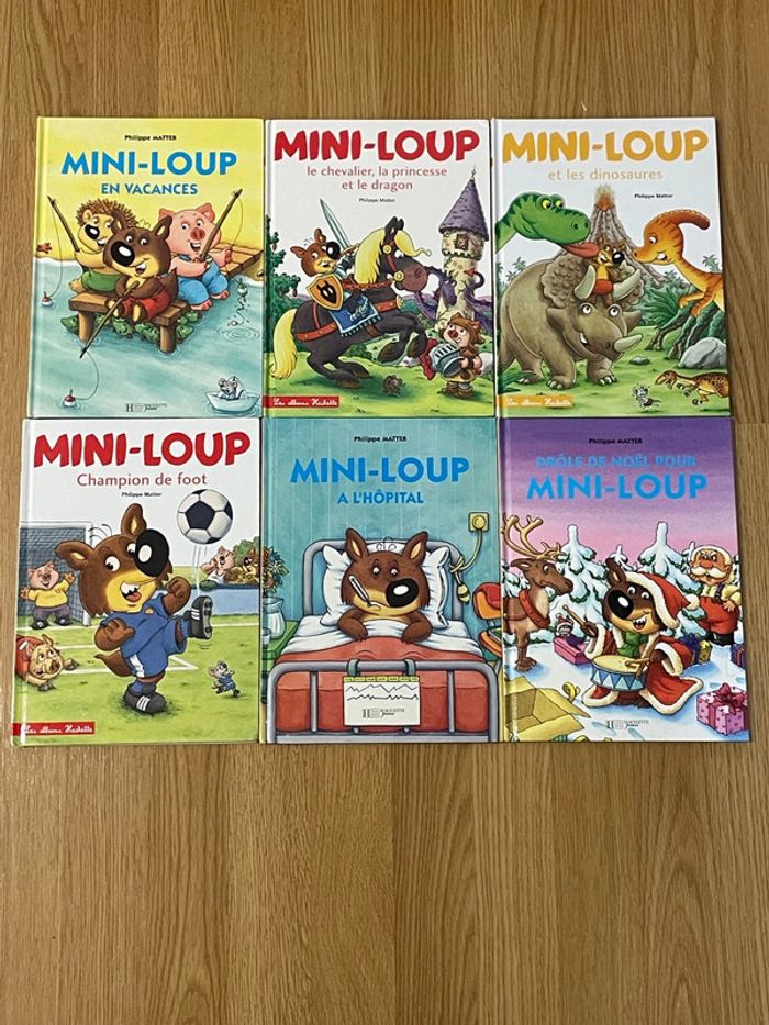 6 livres Mini loup