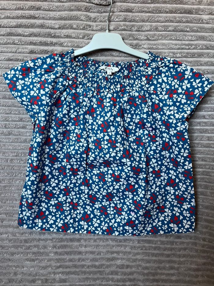 Blouse à cœurs - Bonpoint - 8 ans