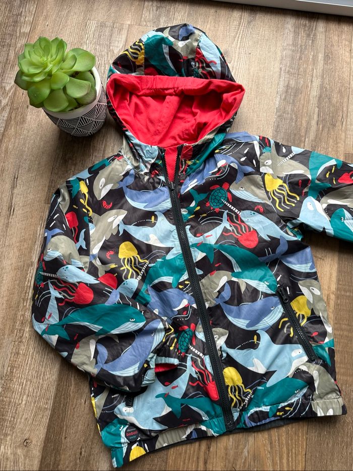 - Veste imperméable réversible Boboli - 6 ans - Très bon état