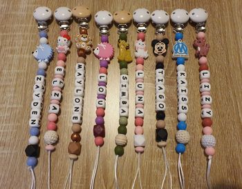 Attache tétine personnalisée 