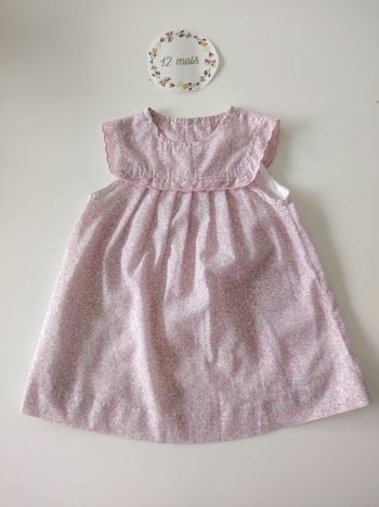 Robe Liberty bébé fille 12 mois confetti tbe