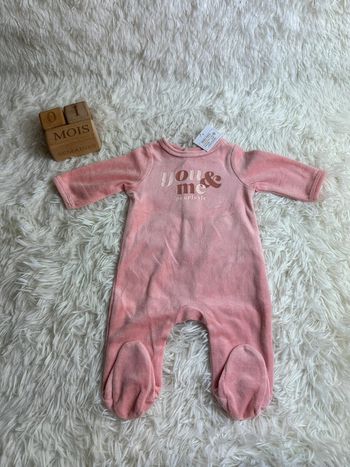 Pyjama velours taille 1 mois gemo