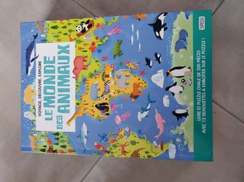 Le monde des animaux- livre et puzzle