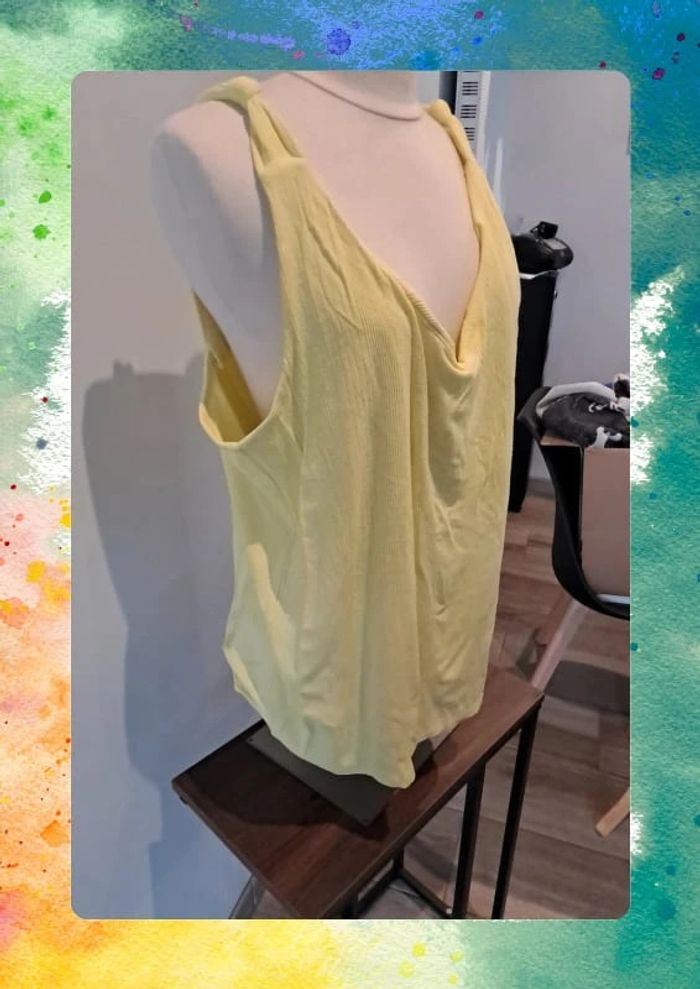 Débardeur xl jaune - photo numéro 2