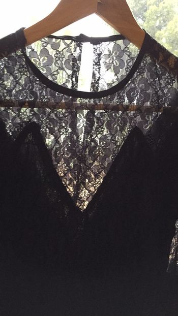 Petite robe noire dentelle vintage