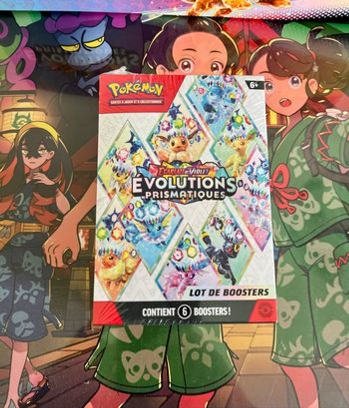 Bundle Évolutions Prismatique EV8.5 6 boosters Pokémon