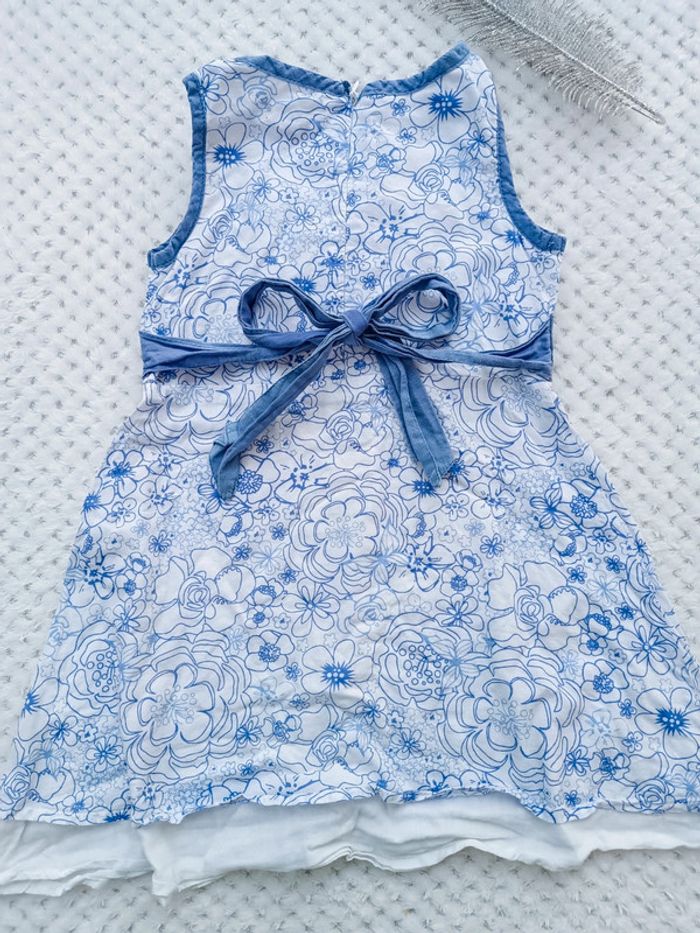 🔸Robe Sans Manches Bleu - In Extenso 3 Ans🔸 - photo numéro 3