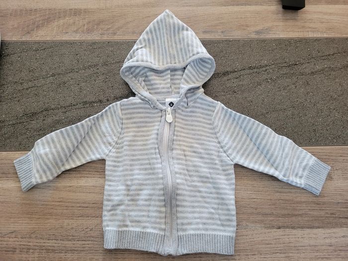 Gilet à capuche - Grain de blé 6 mois