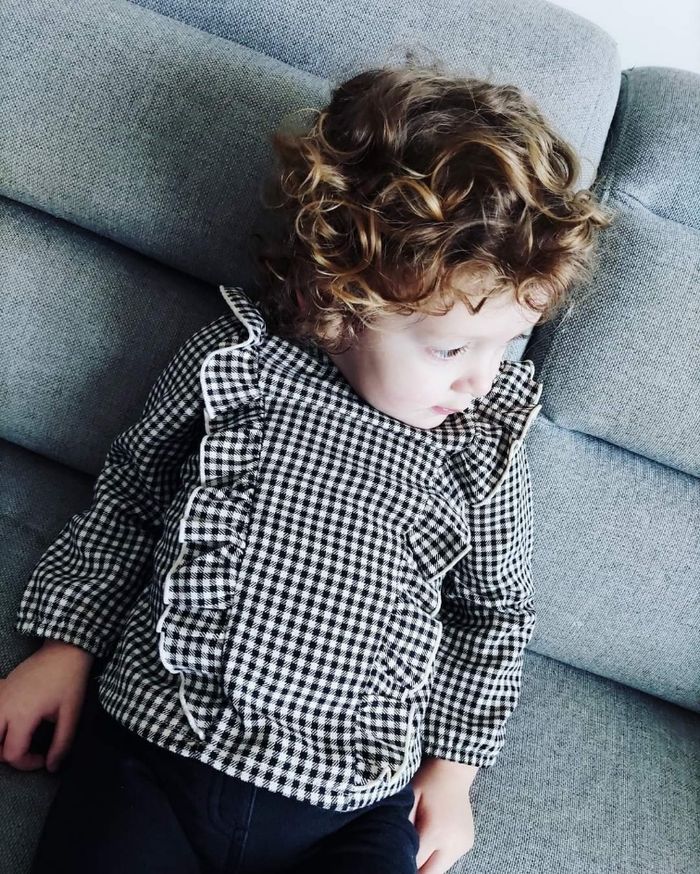 18-24 mois 2 ans blouse a volant 92 cm