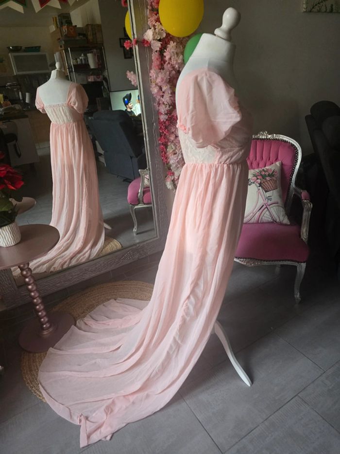 Robe pour shot photos grossesse rose neuf - photo numéro 2