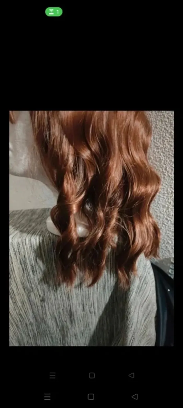 💯 Soldes 💯 Perruque Naturelle Châtain Soyeux Luxe - photo numéro 4