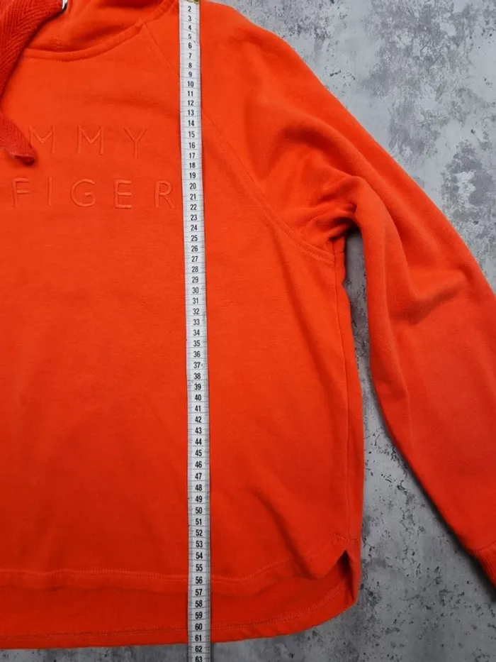 Sweat à capuche Tommy Hilfiger orange, S Femmes (mesures en photos) - photo numéro 5