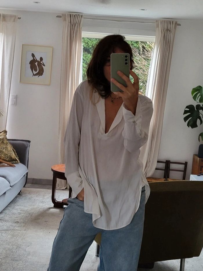 Blouse blanche longue - photo numéro 3