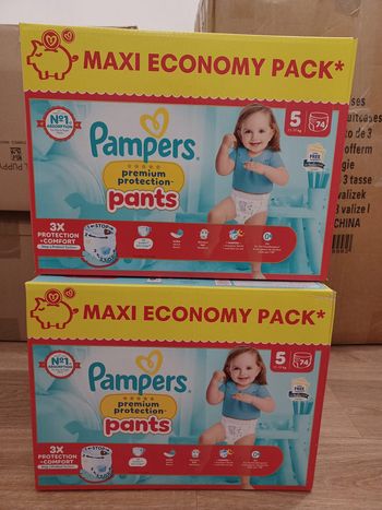 2 Maxi-Eco-pack Pampers premium pants Taille 5
