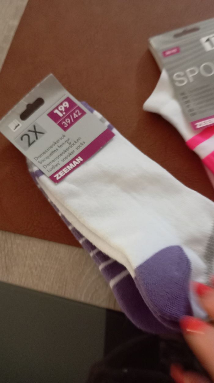 3 paires de chaussettes courtes de Sport  39 42 - photo numéro 2