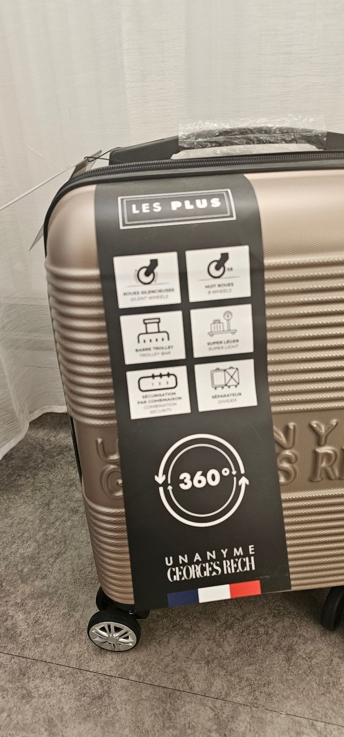 Valise cabine riaide Georges Rech - 4 roues - beige - Neuve - photo numéro 2