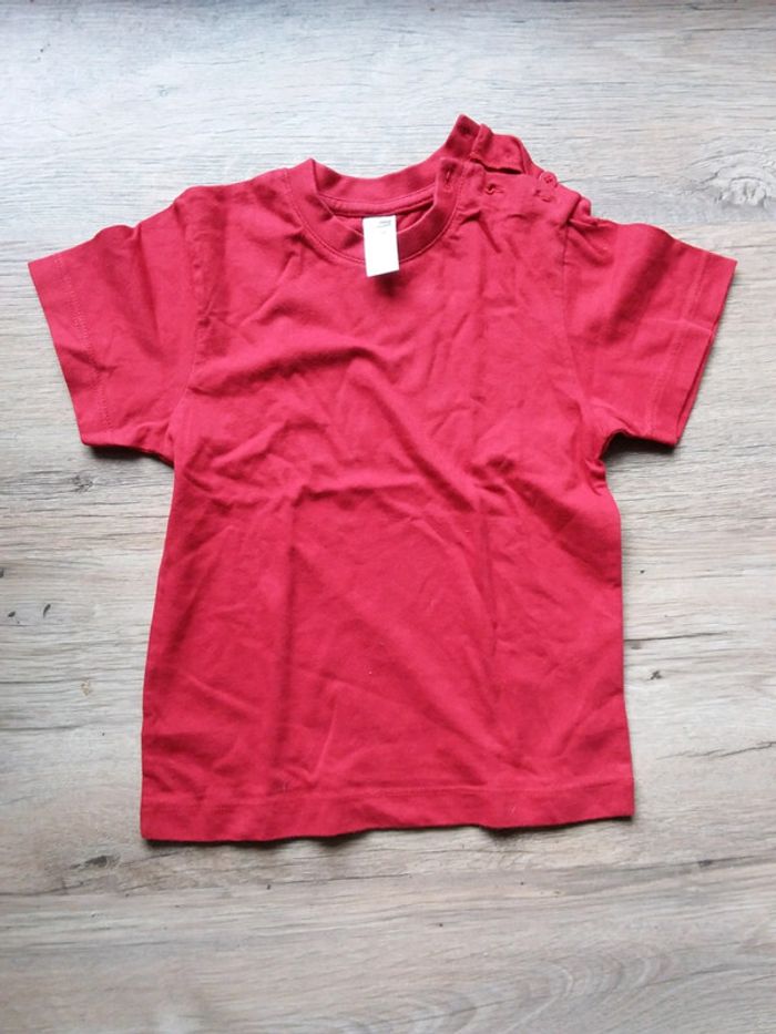Tee-shirt manches courtes rouge