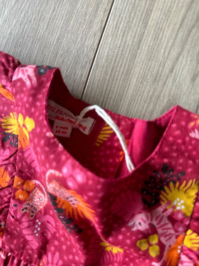 Robe bébé fille DPAM 6 mois neuve - photo numéro 3